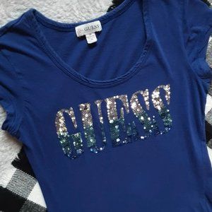 Blue Guess tee size S